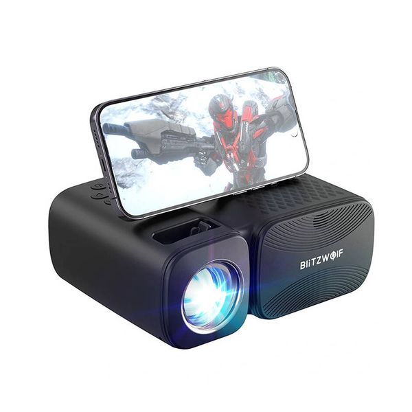 BlitzWolf BW-V3 Mini LED projector, Wi-Fi + Bluetooth (black)