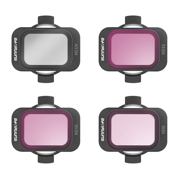 Set of 4 Sunnylife MCUV filters, ND8/16/32 for DJI Avata 2