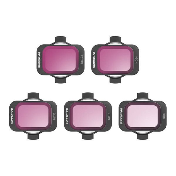 Set of 5 Sunnylife ND 8/16/32/64/128 filters for DJI Avata 2