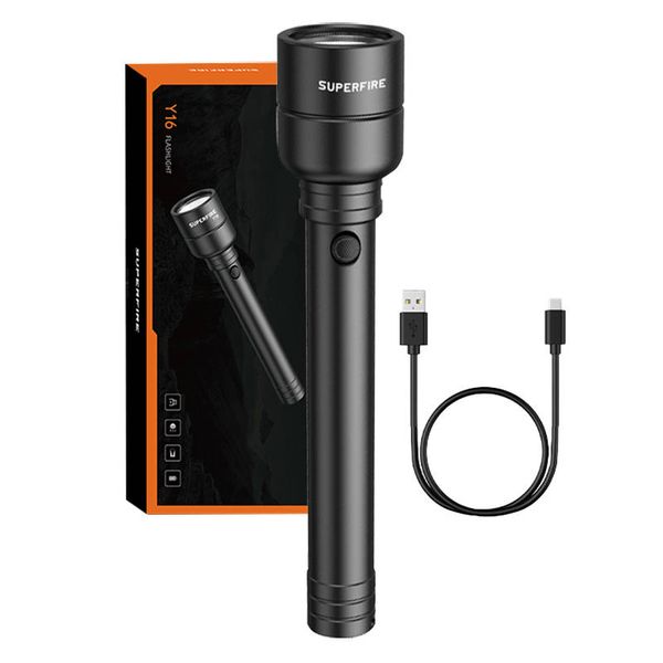 Flashlight Superfire Y16, 1700lm, USB-C